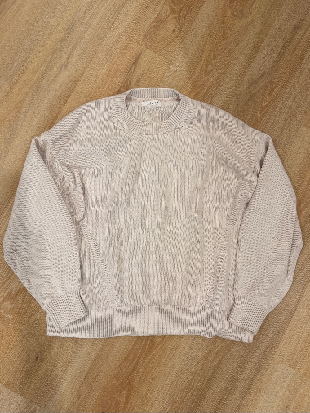 Velvet Cotton Cashmere Crew Pullover Knit Sweater